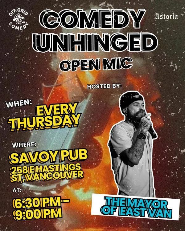 Comedy Unhinged Open Mic